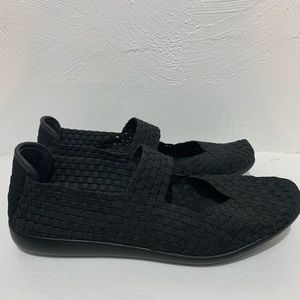 steven by steve madden caspar woven mary jane flat